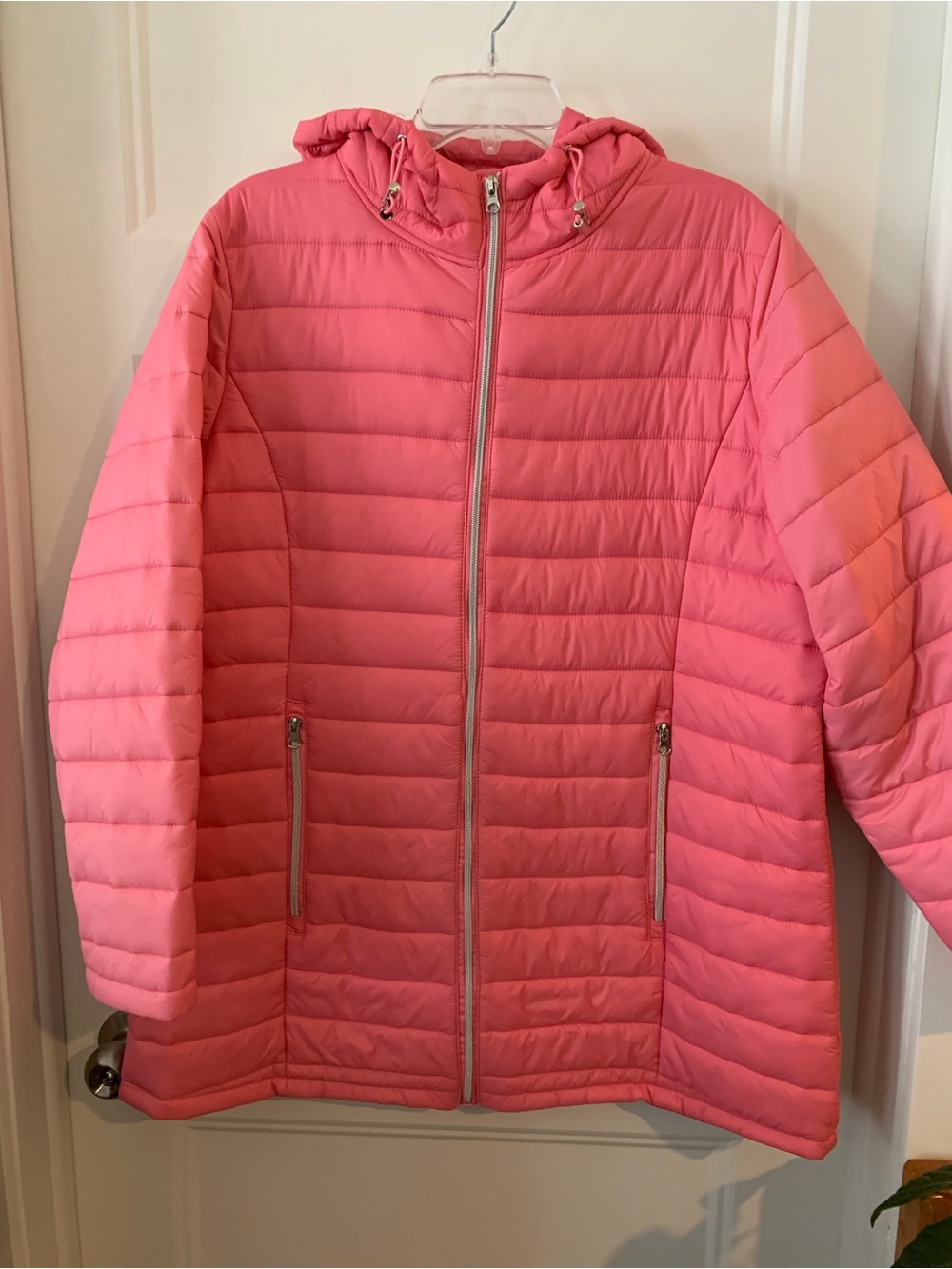 My Style , Women's Lightweight Hooded Quilted Jacket 3 seasons Hot Pink